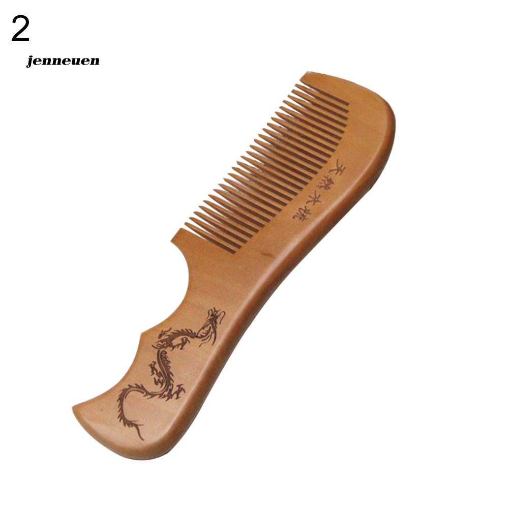 Lược Gỗ Đào Chải Tóc Mát Xa Da Đầu Chống Tĩnh Điện