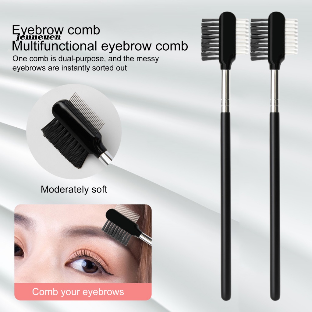 1 Bộ Lược Chải Lông Mi Và Lông Mày Hai Đầu Đánh Bóng Đa Chức Năng Dành Cho Bạn Nữ