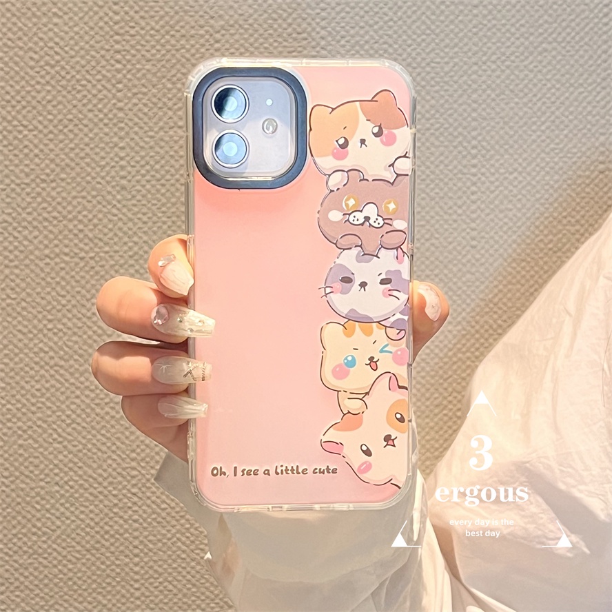 Ốp Điện Thoại Silicone Mềm Chống Sốc Màu Laser In Hình Thỏ Cho iPhone 14 13 12 11 Pro Max SE2020 X Xr Xs Max 8 7 Plus