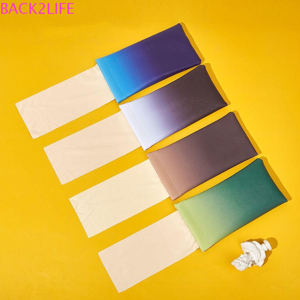Túi Đựng Bảo Vệ Mắt Kính / Son Môi / Mắt Kính Bằng Da PU Màu Gradient Chống Thấm Nước Nhỏ Gọn Kiểu Hàn Quốc Back2L