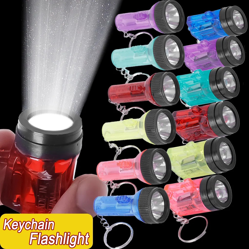 Móc Khóa Đèn Pin LED Mini Siêu Sáng Thiết Kế Bỏ Túi Tiện Dụng
