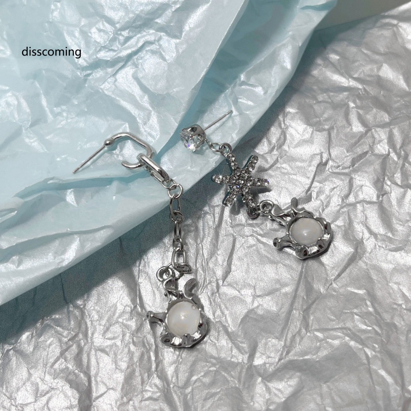 Áo Thun SL SL SL SL SL SL SL| Khuyên Tai Đính Đá Mặt Trăng Không Đối Xứng Phong Cách Bohemian Thanh Lịch Cho Nữ