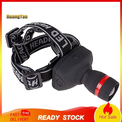 Đèn Pin Đội Đầu 3W LED Có Thể Zoom In / Out