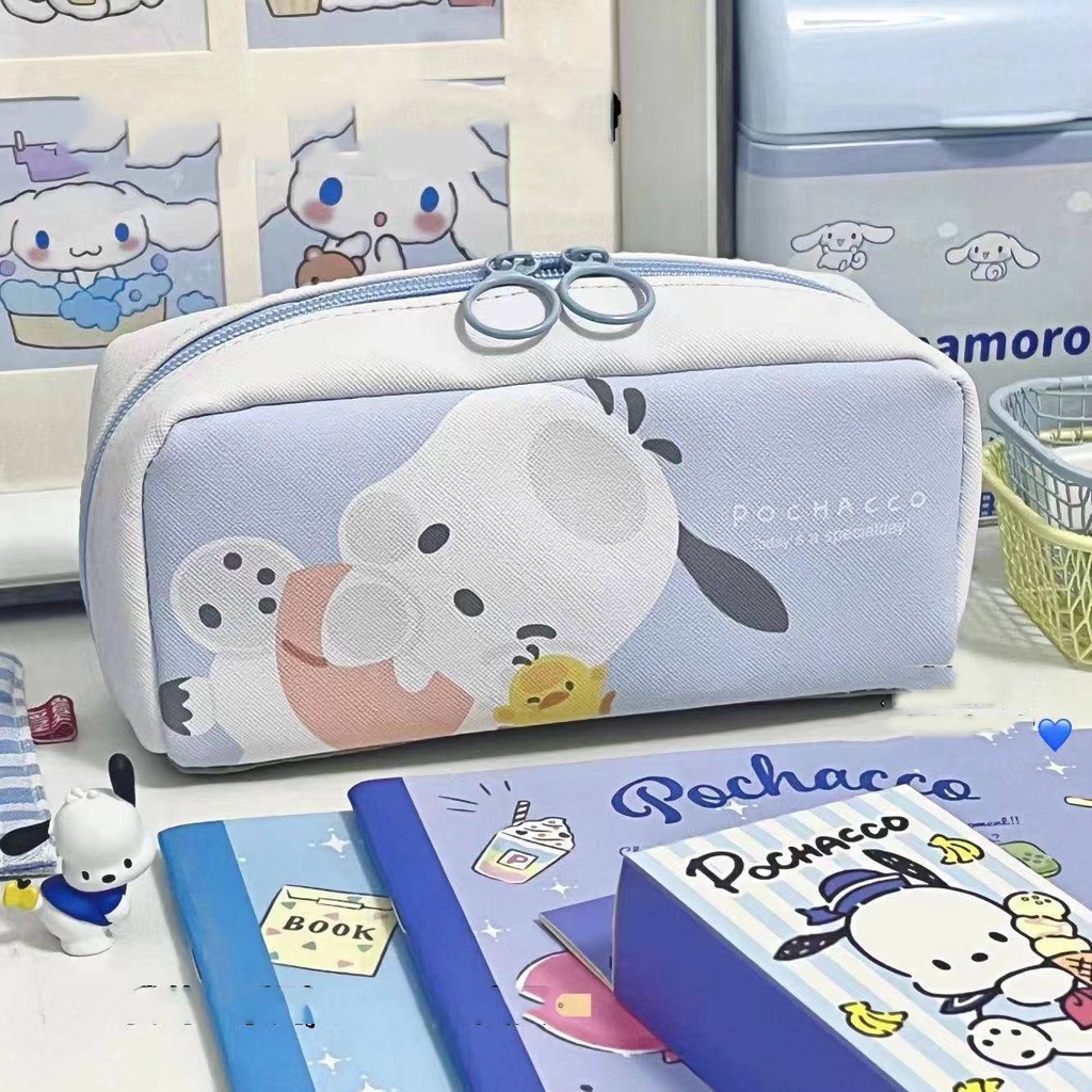 Túi Đựng Bút Chì Đa Năng In Hình Sanrio Pochacco Dễ Thương SQ3