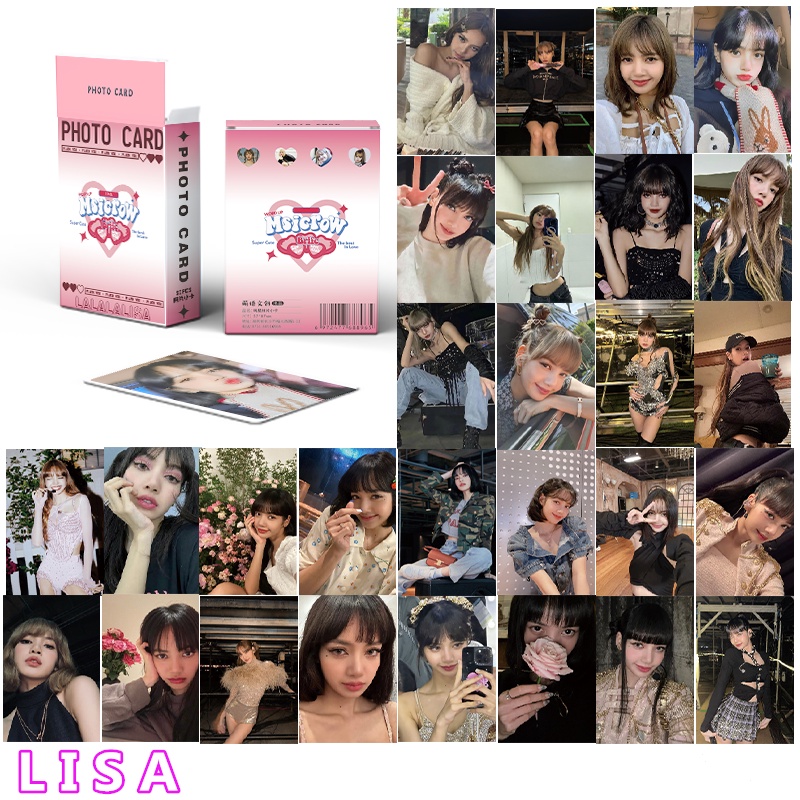 BLACKPINK Card Set 50 Tấm Thẻ Ảnh Kpop Laser Lomo Card Hình Nhóm Nhạc