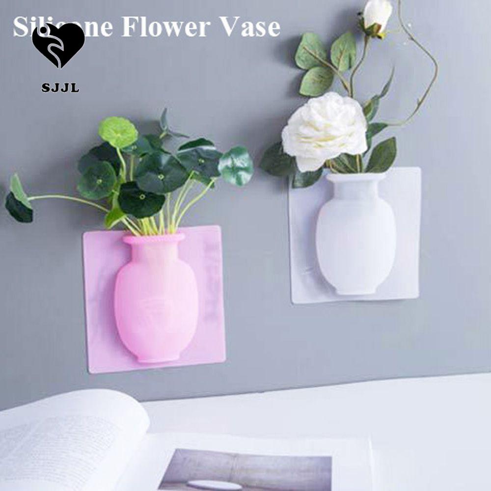 Lọ Hoa Silicone Dán Tường Trang Trí Nhà Cửa / Văn Phòng