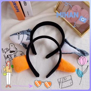 Cài tóc hình cà rốt / cá mập dễ thương vui nhộn cho nữ