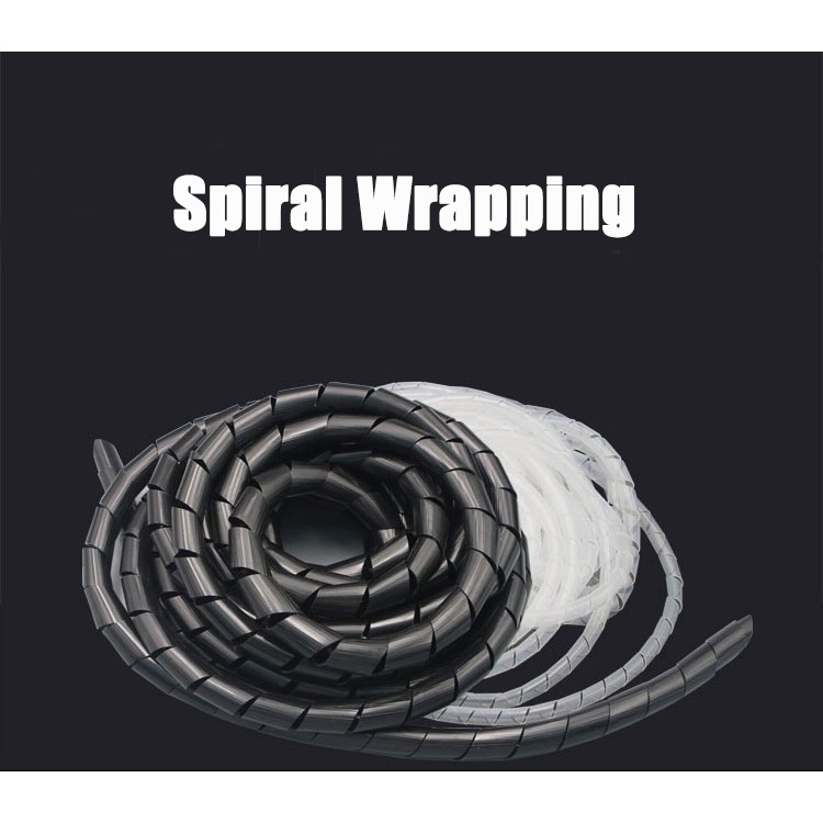 Urlwall Vỏ Bọc Bảo Vệ Dây Cáp 5M / 10M 6mm Chuyên Dụng Cho Xe Mô Tô