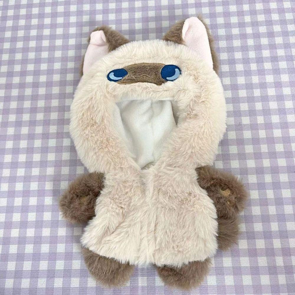 Bộ Áo Liền Quần Mini 20cm Bằng Vải Bông Hình Động Vật Cho Búp Bê UUMIR