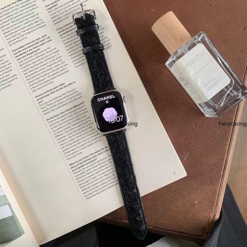 Dây Đeo Bằng Len Có Khóa Ngựa Kim Loại Cho Apple Watch 49mm 45mm 41mm 44mm 40mm 42mm 38mm Ultra 3 4 5 SE 6 7 8