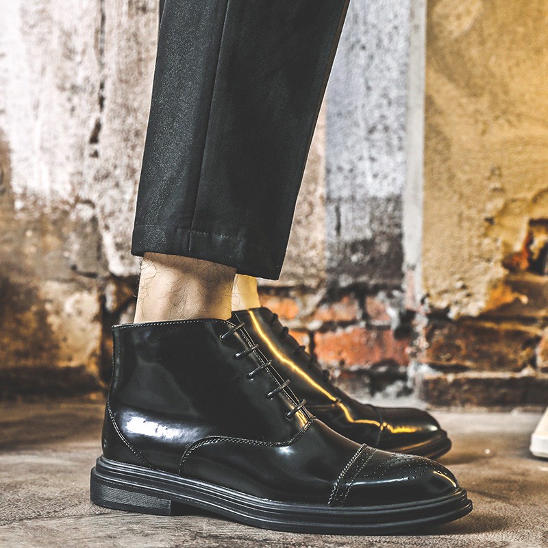 Giày Chelsea Boot Nam Da Bóng Nhập Khẩu Cao Cấp
