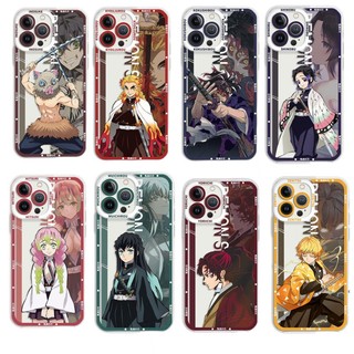 Ốp Điện Thoại TPU Silicon Mềm Hình Anime Demon Slayer Cho Iphone 6 6S 7 8 14 Plus SE 2022 X XS Max XR 11 Pro Max 13