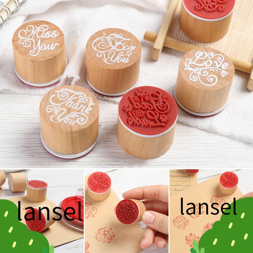 Con Dấu Gỗ Cao Su In Chữ Thank You Dùng Trang Trí Sổ Tay DIY