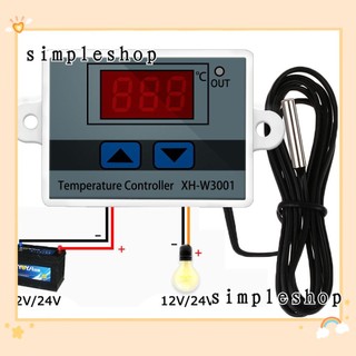 Công Tắc Điều Khiển Nhiệt Độ Xh-W3001 Dc 12 / 24 / 220v 10a