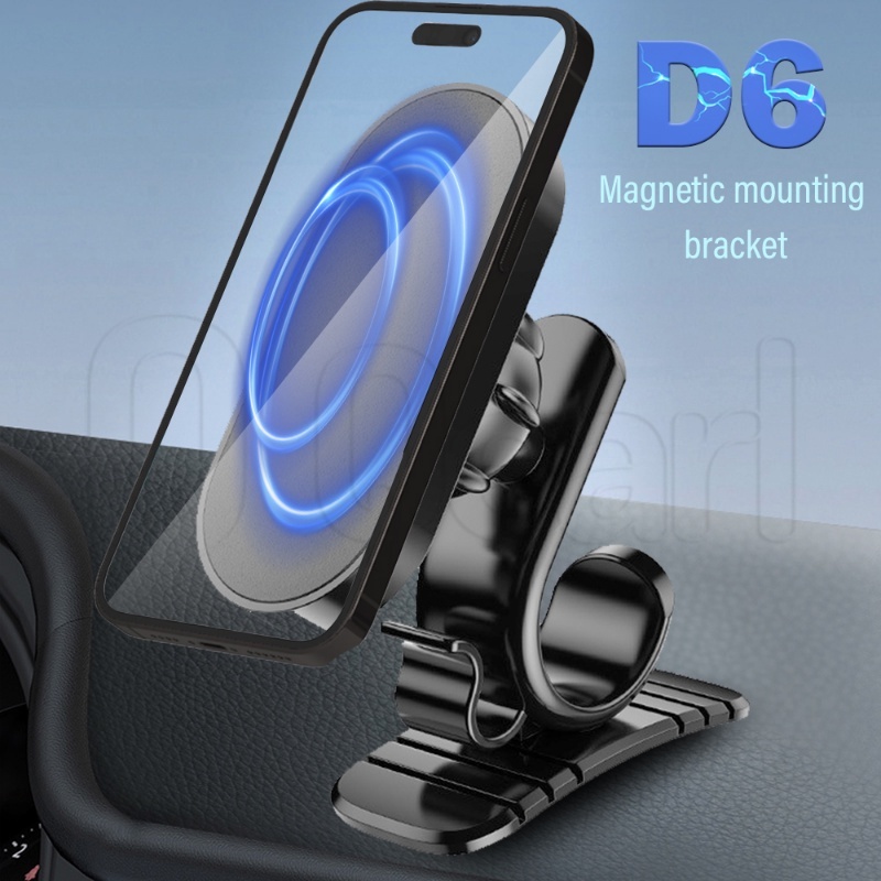 Giá Đỡ Điện Thoại D6 Hít Nam Châm Chống Trượt Xoay 360 Độ Thông Dụng Gắn Bảng Điều Khiển ° Giá Đỡ Điện Thoại / Thiết Bị Định Vị Có Thể Xoay Vòng Tiện Dụng Cho Xe Hơi