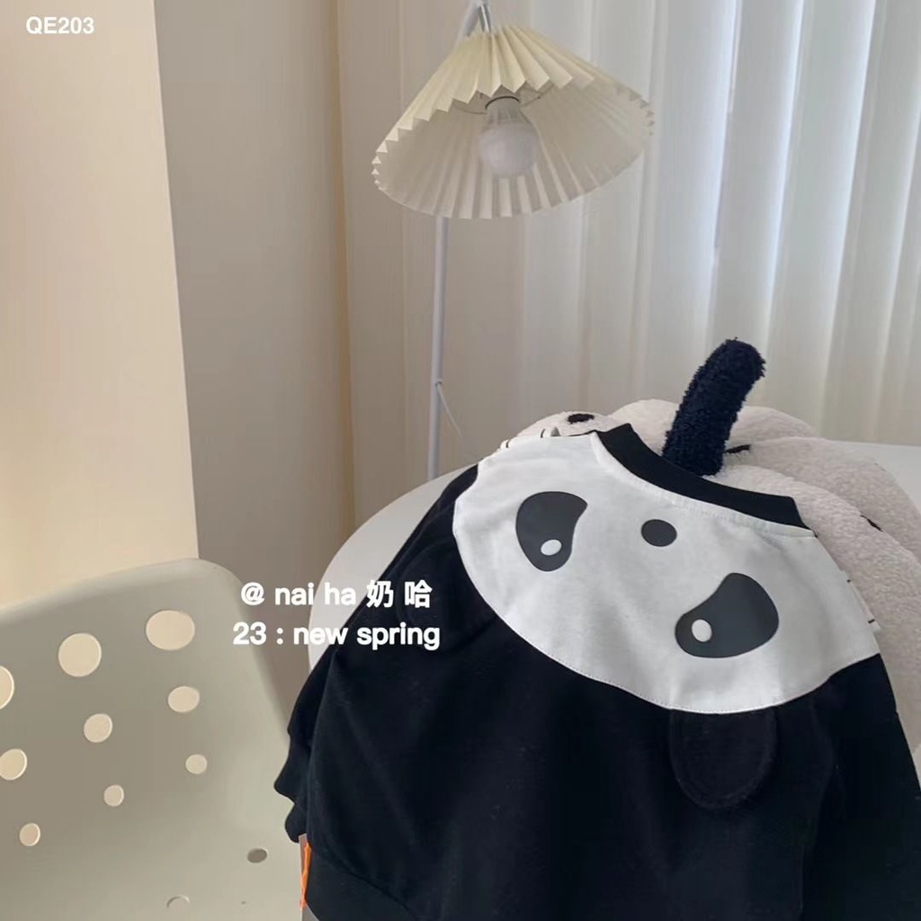Áo Sweater Hình Gấu Trúc Phong Cách Đường Phố Thời Trang Xuân Thu Mới Cho Bé Trai