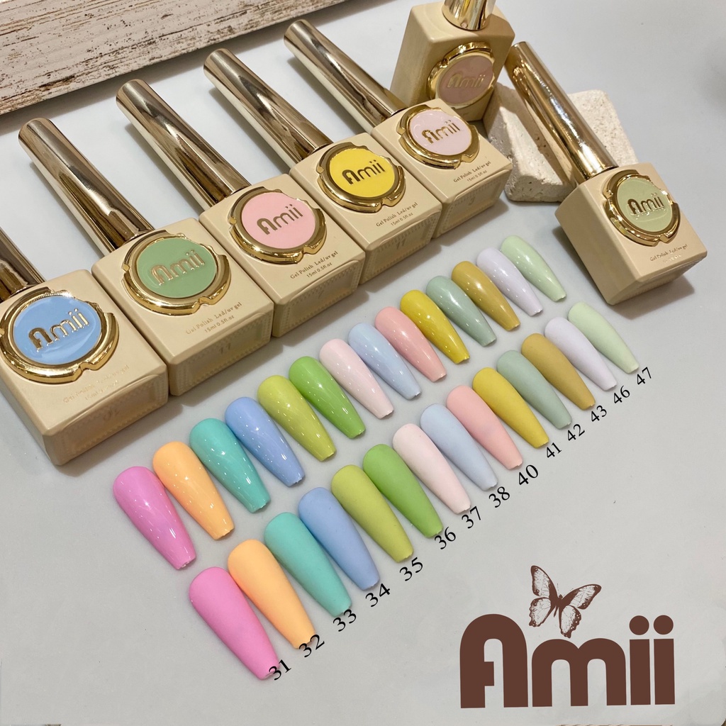 Sơn gel Amii bảng từ 41-80 - sơn gel- đồ nails nhật quyên