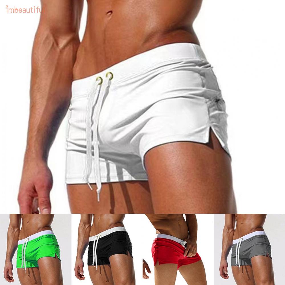 Quần Bơi Boxer Dây Rút Siêu Nhẹ Thoáng Khí Thời Trang Cho Nam Giới