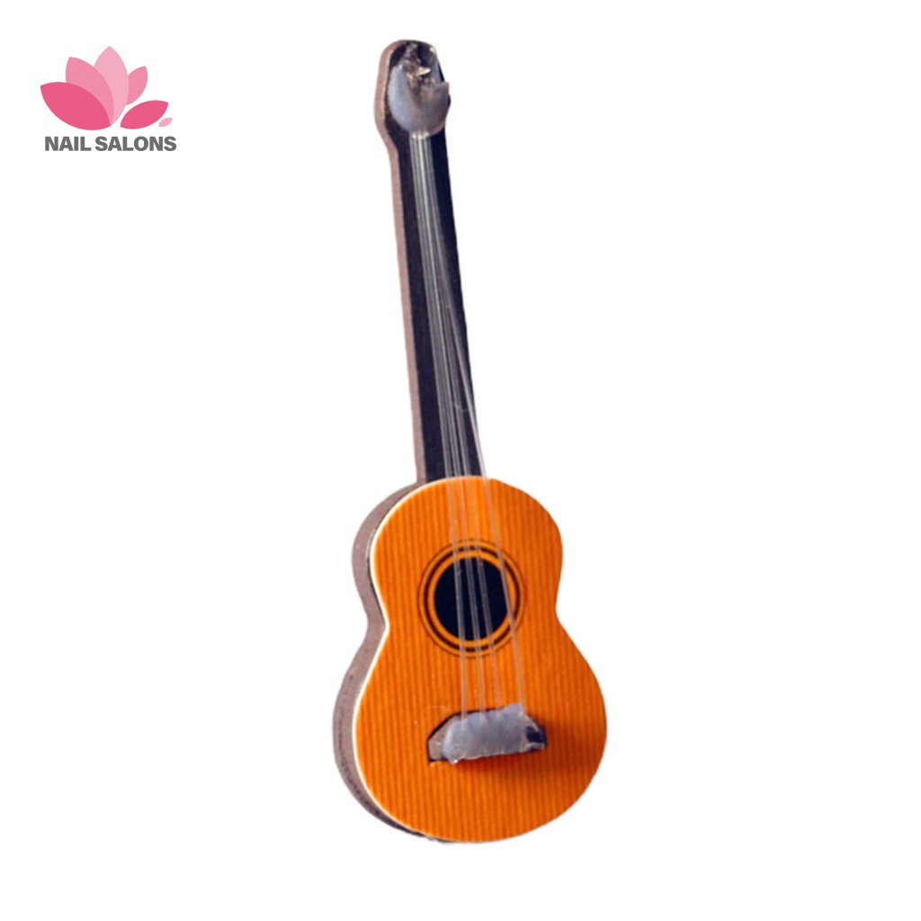 Đàn Guitar Mini Kết Cấu Cao Cấp Dùng Trang Trí Nhà Búp Bê