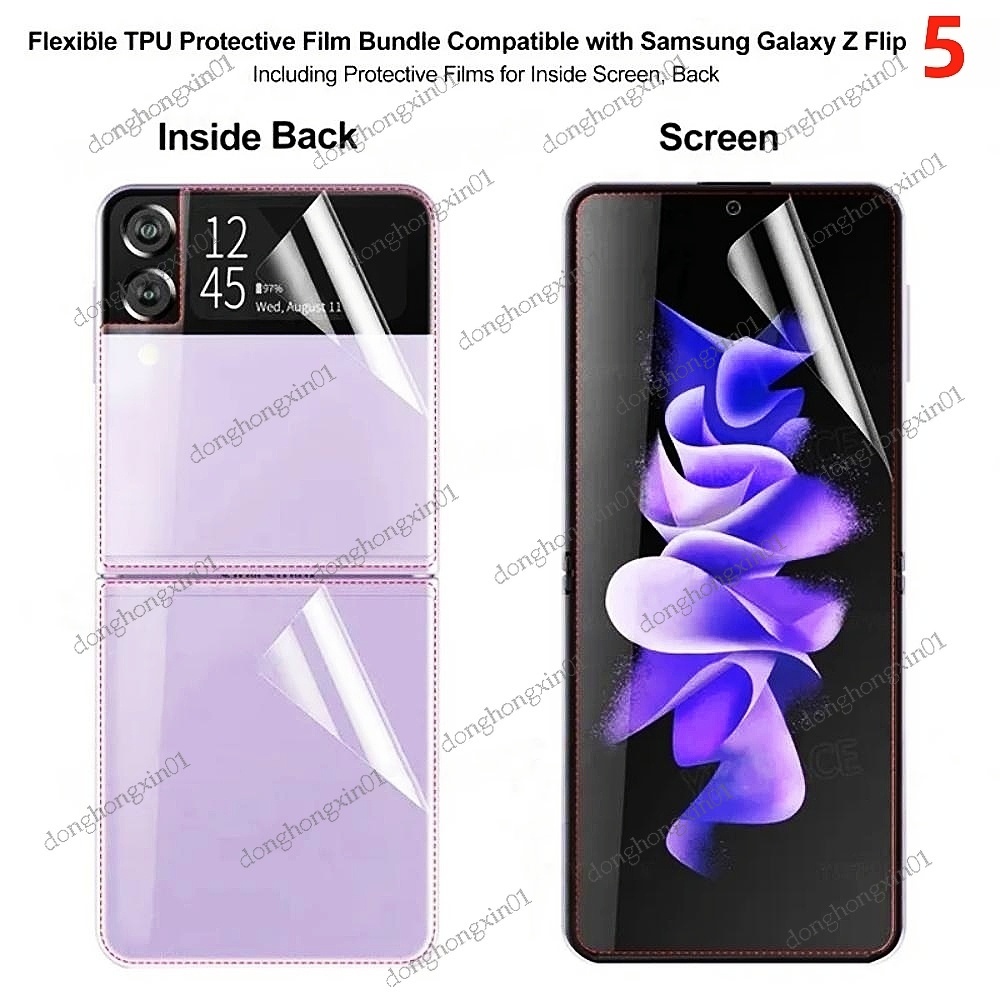 Kính Cường Lực Hydrogel Mềm Nhám Bảo Vệ Màn Hình Cho Samsung Galaxy Z Flip 4 3 ZFLIP3 ZFLIP4