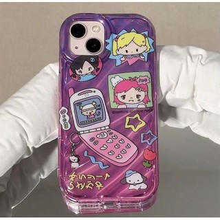Ốp Điện Thoại Silicon Mềm Chống Sốc Hình Cô Gái Hoạt Họa 3d Cho iphone 15 11 14 13 12 pro xs max x xr 7 8 plus