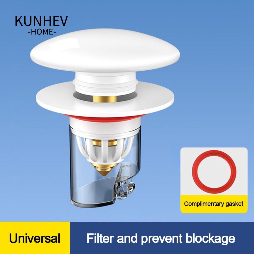 KUNHEV Nắp Chặn Cống Thoát Nước Bồn Rửa Chén / Nhà Tắm Bằng Gốm Chống Mùi Hôi