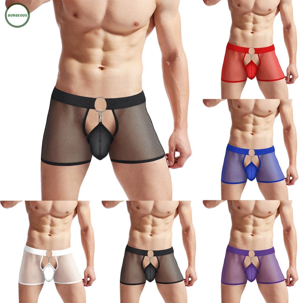 Mới Quần Lót Lưới Siêu Nhẹ Xuyên Thấu Gợi Cảm Cho Nam