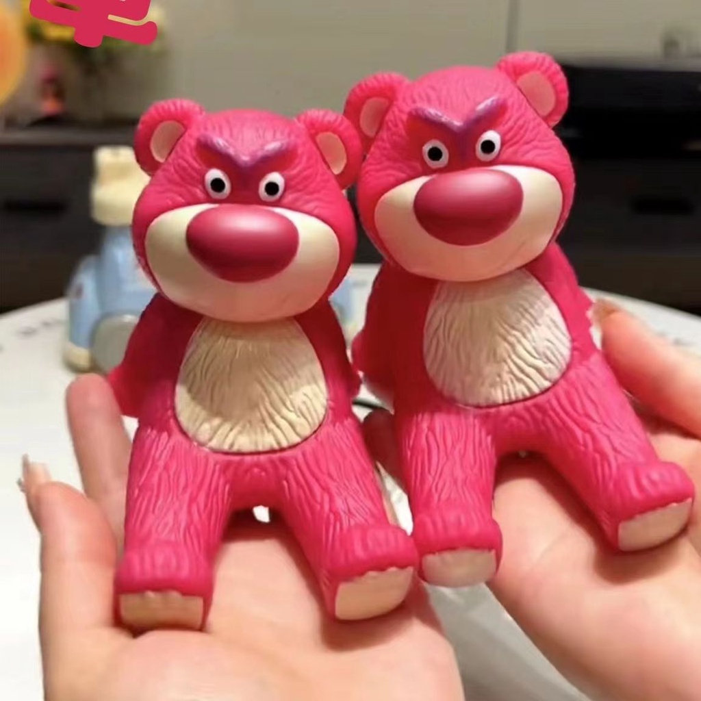 Giá Đỡ Điện Thoại Để Bàn Hình Gấu Và Dâu Tây Dễ Thương