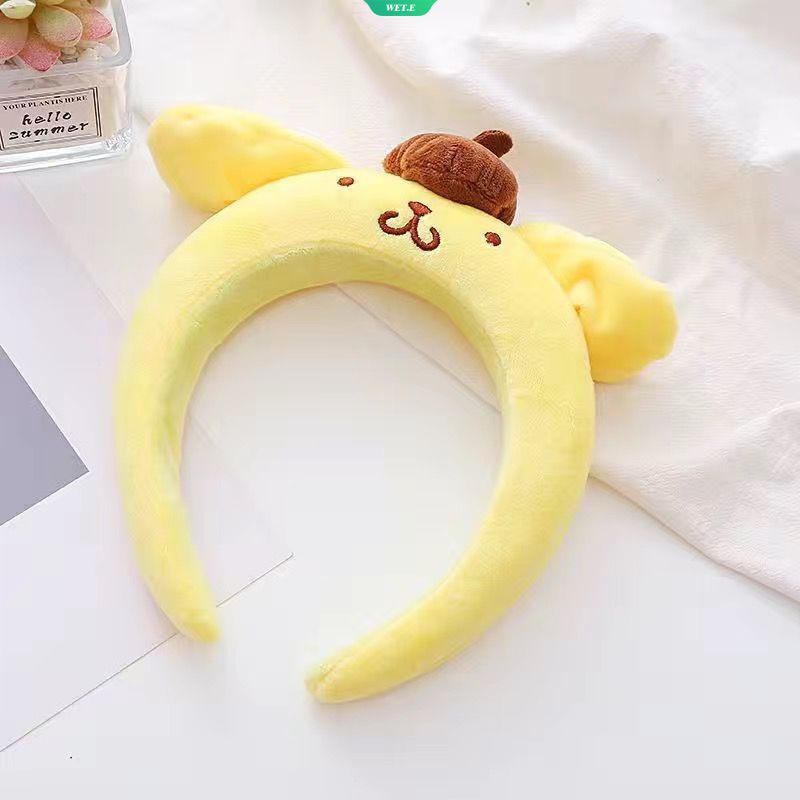 SANRIO Băng Đô Cài Tóc Bằng Xốp Hình Kuromi Cinnamoroll Melody Nhồi Bông Dễ Thương Thời Trang Ngọt Ngào Làm Quà Tặng Cho