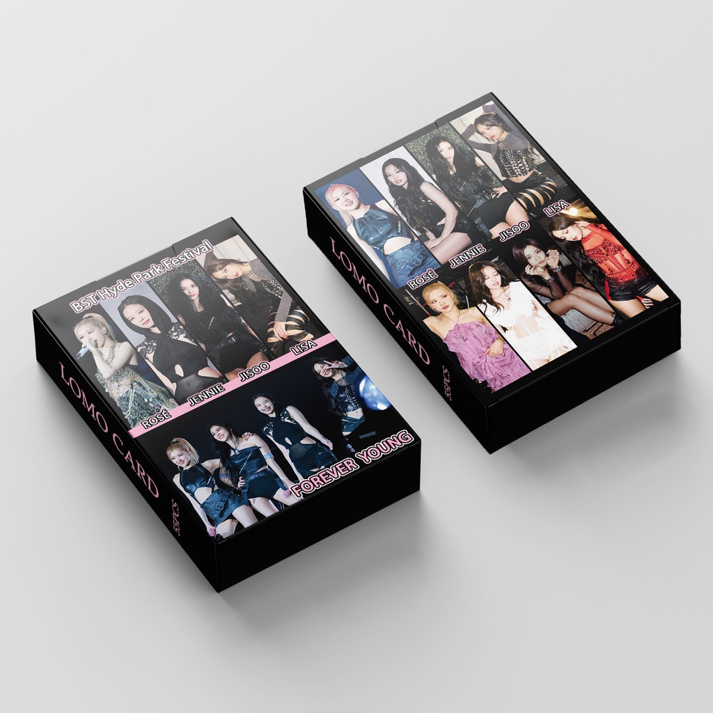 Hộp 55 Ảnh Lomo Card JENNIE LISA JISOO Ros Kpop Blackpink