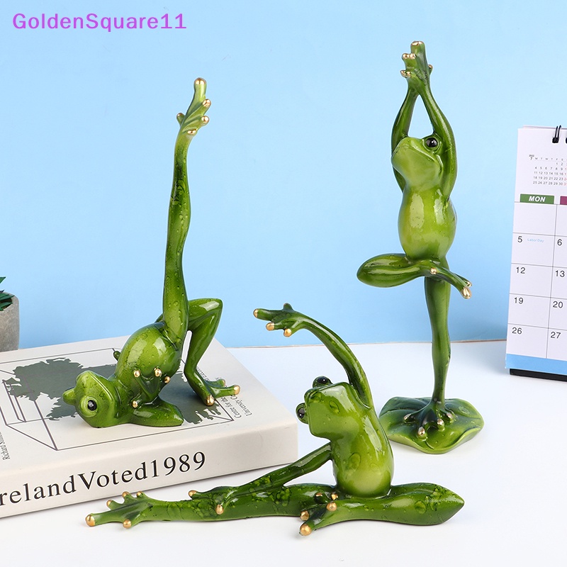 Mô Hình Cặp Đôi Ếch Hoạt Hình Bằng Resin Dễ Thương Trang Trí Nhà Cửa