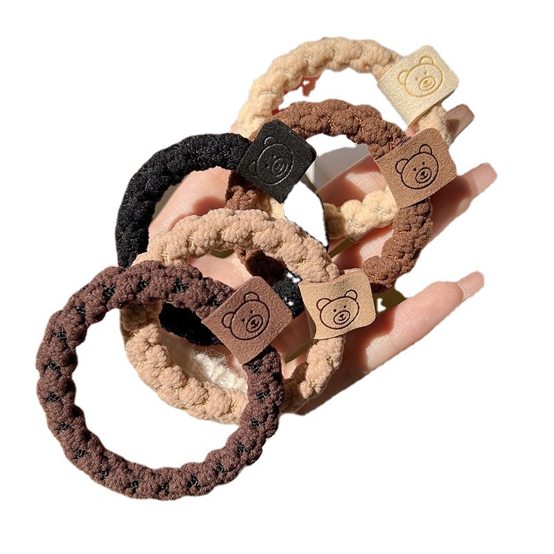 Dây Buộc Tóc Cao Su Co Giãn Không Đường May Thiết Kế Đơn Giản Cho Người Lớn