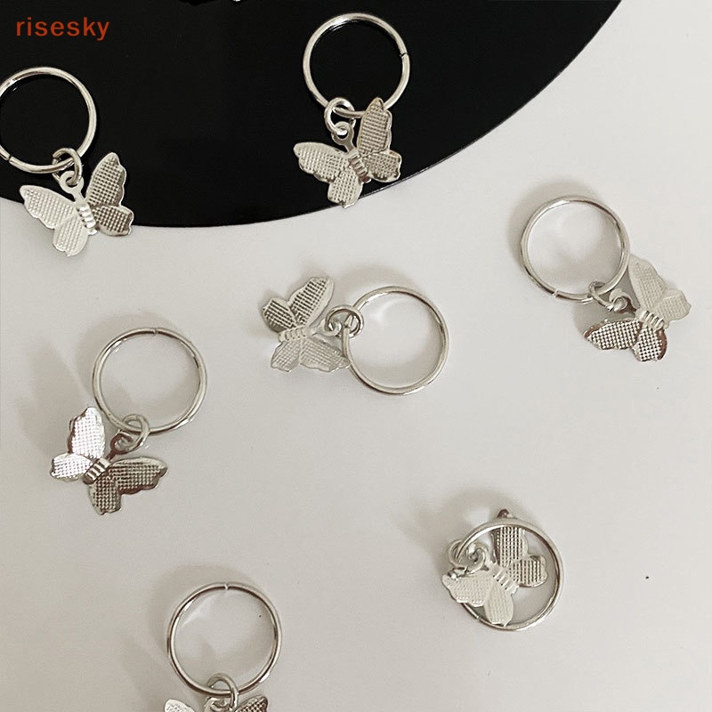 Set 10 Kẹp Tóc Kim Loại Hình Bướm DIY Phong Cách Phương Tây Cho Nữ