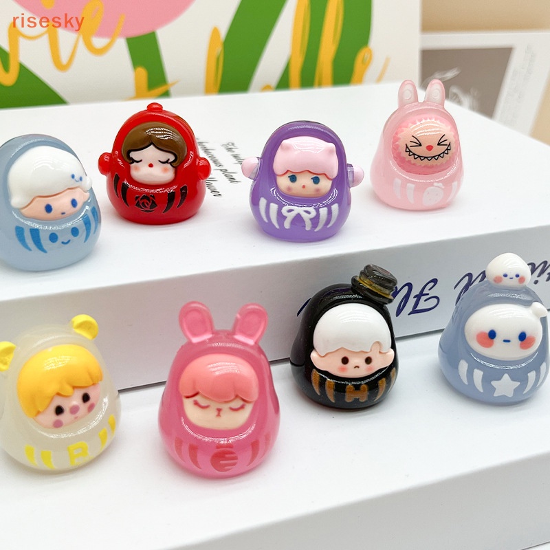 Móc Khóa Nhựa Resin Họa Tiết Hoạt Hình 3D Màu Dạ Quang Trang Trí Tiểu Cảnh / Nhà Búp Bê DIY