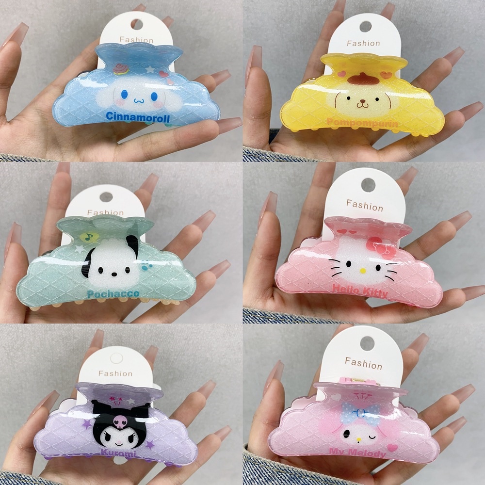 Kẹp Tóc Hoạt Hình Dòng Sanrio Của Nhật Bản Kurumi Dễ Thương Kẹp Tóc Lớn Lấy Trái Tim Bé Gái .