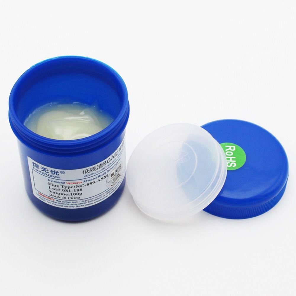 Btlimer solder flux paste, no-clean nc-559-asm 100g soldering paste, durable lead-free repair paste bga pcb reballing