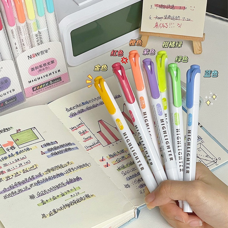 Set 30 Bút Đánh Dấu Hai Đầu Sáng Tạo Nhiều Màu Sắc Dành Cho Học Sinh DIY