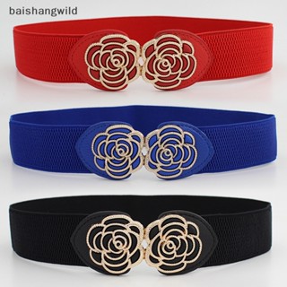 Basl Retro Hình Hoa Khóa Thắt Lưng Co Giãn Rộng Cho Nữ Váy Phụ Kiện BASL