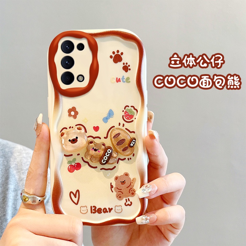 Ốp lưng oppo reno 5 ốp oppo reno 5 ốp lưng dễ thương kem cạnh điện thoại ba chiều hình búp bê hình búp bê soft case full case nygz