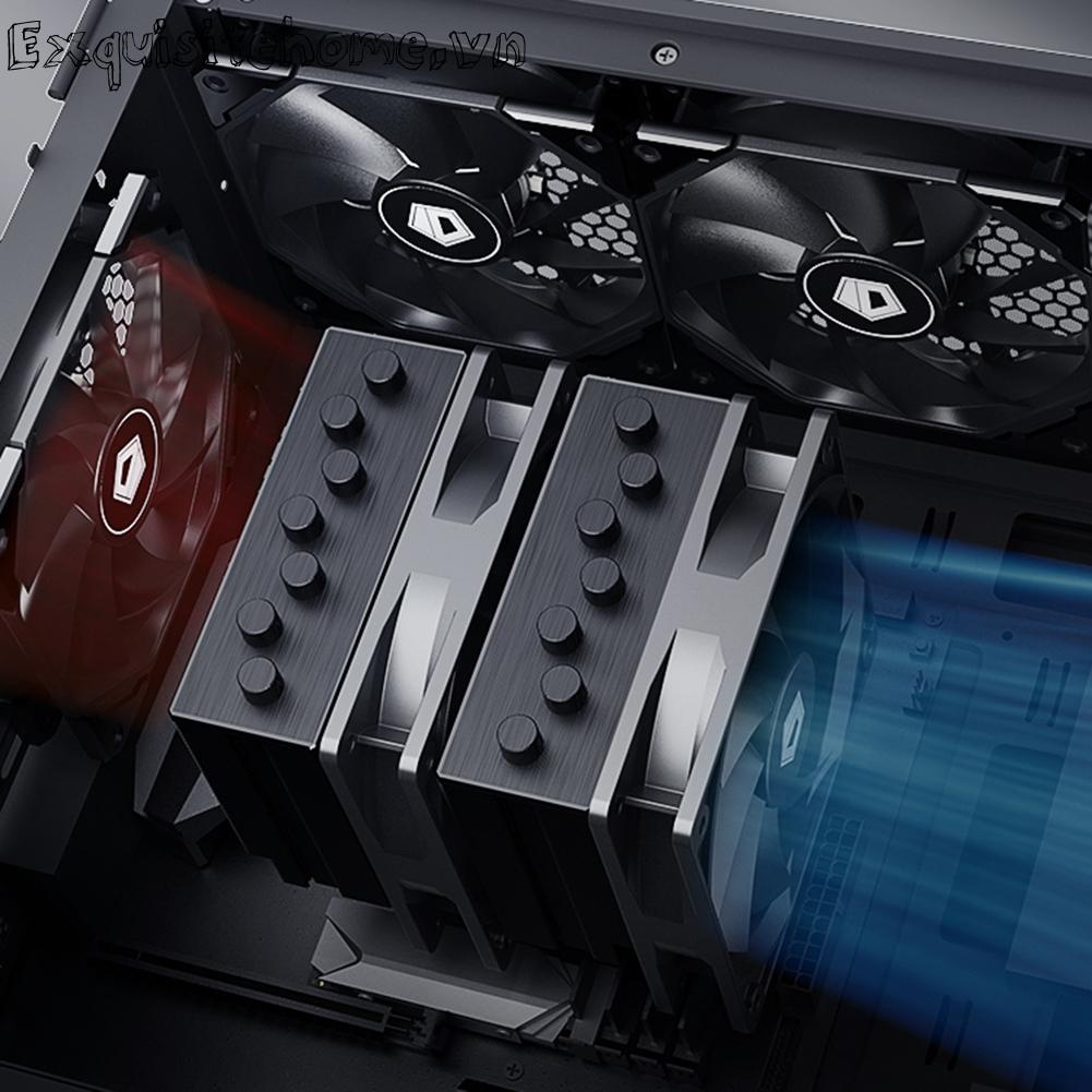 Quạt case máy tính pc pwm 4 pin im lặng 12cm quạt làm mát cpu 12v dc