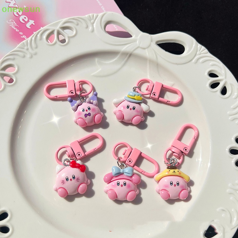 Onewsun cartoon gourmet pig móc khóa túi xe dễ thương phụ kiện chìa khóa trẻ em sinh nhật món quà mới mới