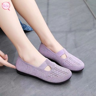 Giày đi bộ thông thường của phụ nữ giày lưới nhẹ trên chống trượt