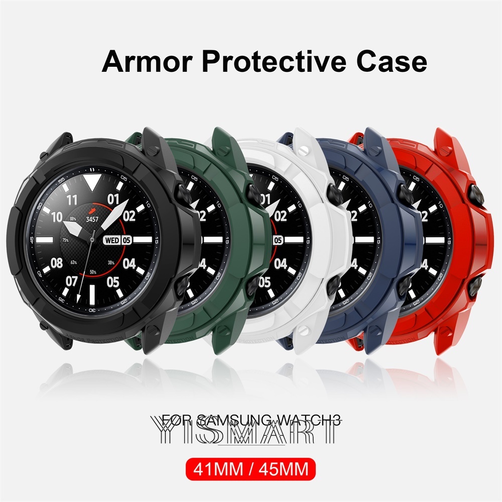 Vỏ giáp cho samsung galaxy watch 6 classic 43mm 47mm vỏ bảo vệ tpu cho galaxy watch 3 4 classic 42mm 46mm 41mm 45mm vỏ