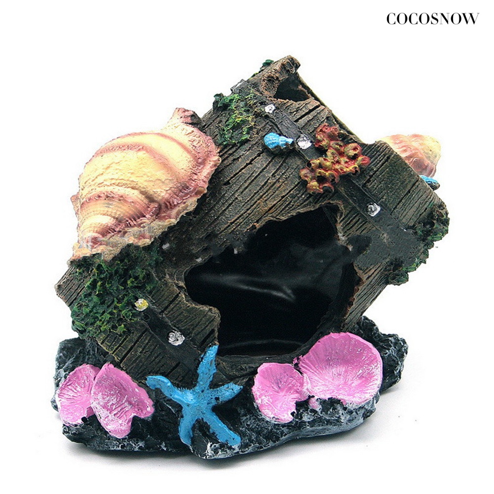 Bể cá bằng nhựa nhân tạo thùng cá bể cá nhà tôm trang trí hang động