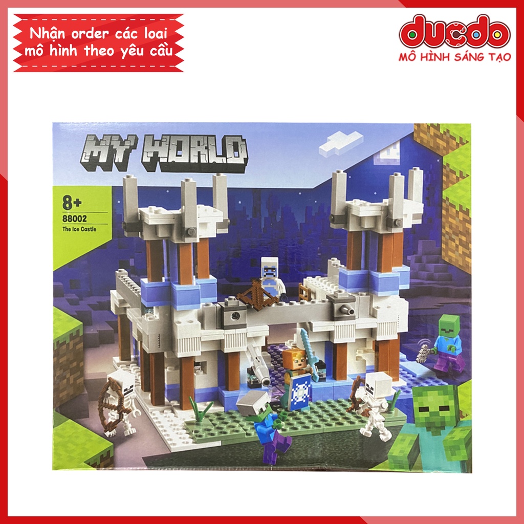 88002 Lắp ghép Minecraft Lâu đài băng tráng lệ - Đồ chơi Xếp hình Mô hình 21186
