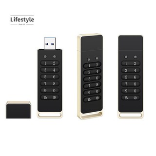 Ổ usb an toàn, ổ đĩa flash usb được mã hóa phần cứng thẻ nhớ mật khẩu với bàn phím usb 3.0 disk flash black