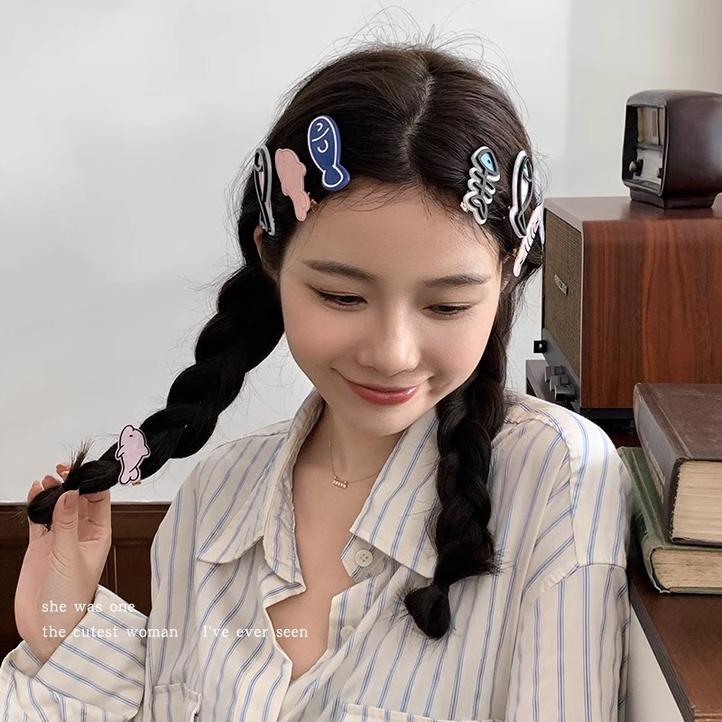 Xương Cá Dễ Thương Barrettes Ngọt Ngào Kẹp Tóc Nữ Bé Gái Bé Trai Nàng Tiên Cá Vật Trang Trí Kẹp Tóc Phụ Kiện Tóc Thời Trang Quà Tặng Truing1