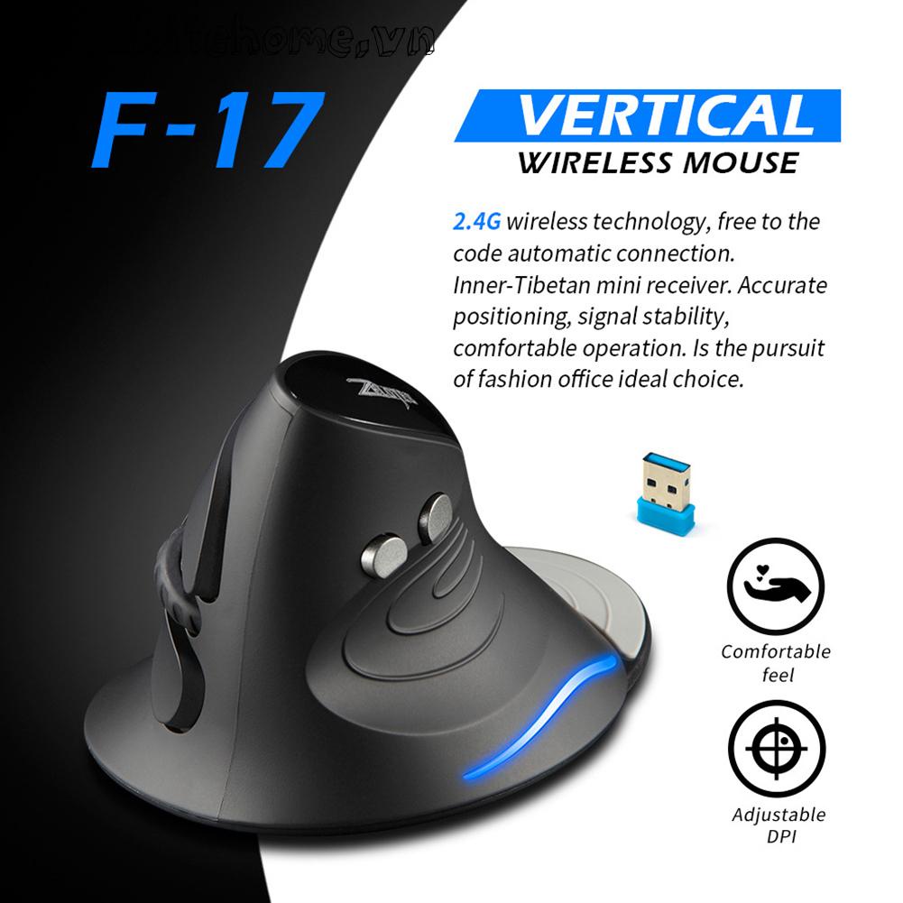 Chuột chơi game zelotes 2.4g chuột chơi game led không dây quang học công thái học