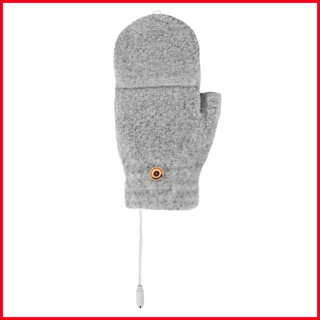 Găng tay sưởi ấm găng tay sưởi usb có thể sạc lại cho phụ nữ và nam giới thoải mái găng tay mùa đông có sưởi ấm đầy đủ & nửa ngón tay iadvn