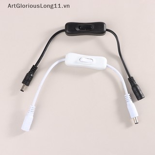 Artgloriouslong 1pc công tắc đèn dc 12v nữ nam cáp nguồn nam công tắc đầu nối dc màu đen trắng.